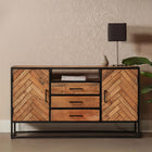 Mangohouten Dressoir Kjeld 145 cm