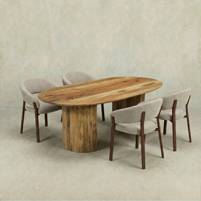 Mangohouten Eettafel Maeve 260x120 cm