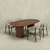 Mangohouten Eettafel Maeve 260x120 cm Walnoot