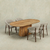 Mangohouten Eettafel Mick capsule 240×110 cm