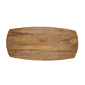 Mangohouten Eettafel Mick Deens ovaal 210×100 cm