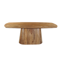 Mangohouten Eettafel Mick Deens ovaal 210×100 cm