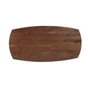 Mangohouten Eettafel Mick Deens ovaal bruin 180×90 cm