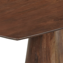 Mangohouten Eettafel Mick Deens ovaal bruin 180×90 cm
