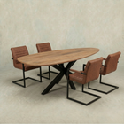 Mangohouten Eettafel Organisch Branwen 180x90 cm
