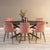 Mangohouten Eettafel Ovaal Julia 210x100 cm Zwart (2,5 cm)