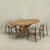 Mangohouten Eettafel Sun Ovaal 240x110 cm Houten onderstel