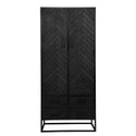 Mangohouten Kast Kjeld 80 cm Zwart