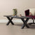 Mangohouten Salontafel Cedric 130 cm Zwart