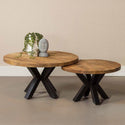 Mangohouten Salontafel Rond Tara 70 cm