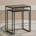 Mangohouten Salontafels Carlin set van 2