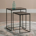 Mangohouten Salontafels Carlin set van 2