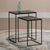 Mangohouten Salontafels Carlin set van 2