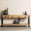 Mangohouten Sidetable Britt 180 cm