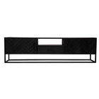 Mangohouten TV Meubel Kjeld 180 cm Zwart