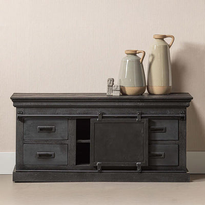 Mangohouten TV Meubel Milan 120 cm Zwart