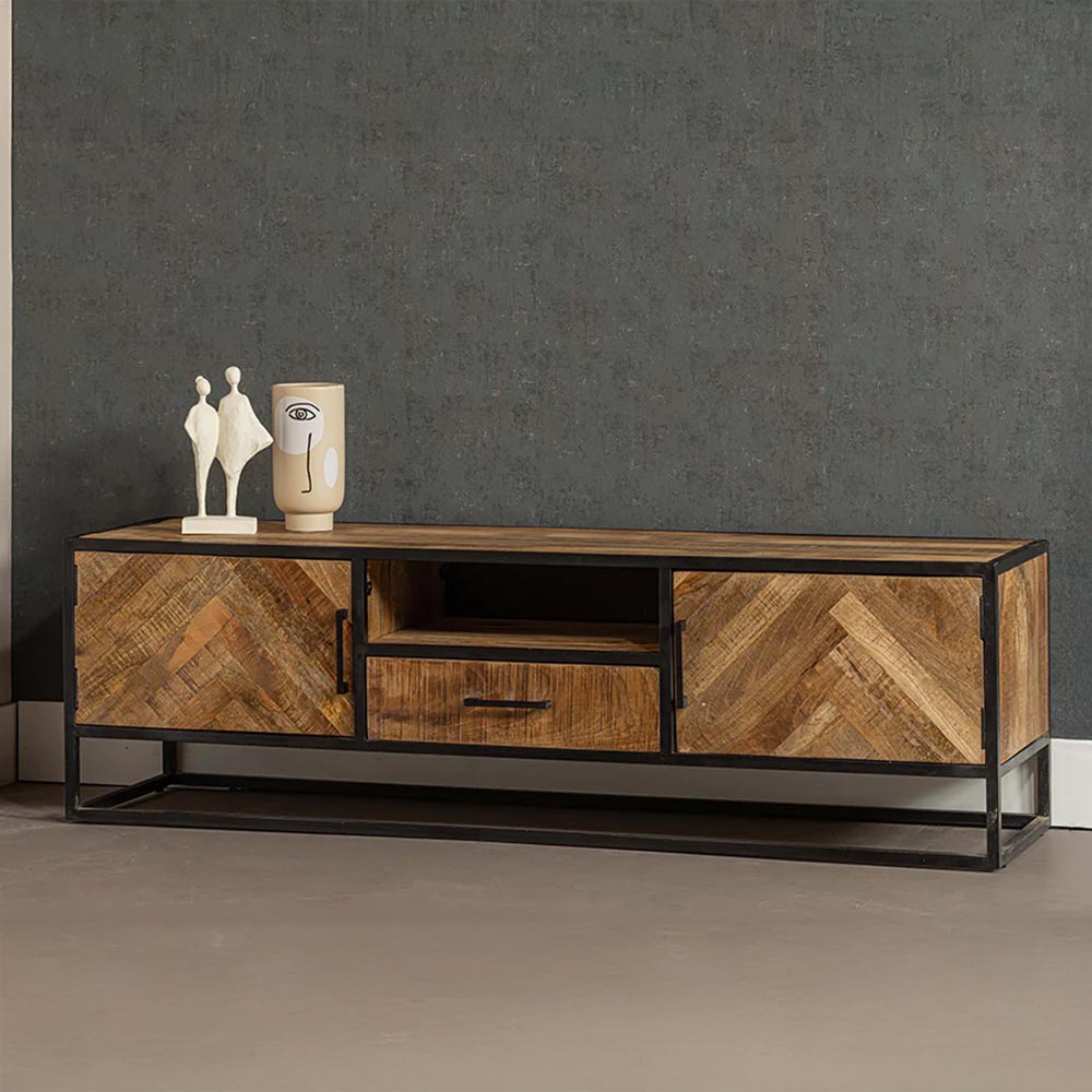 Mangohouten TV Meubel 165 cm