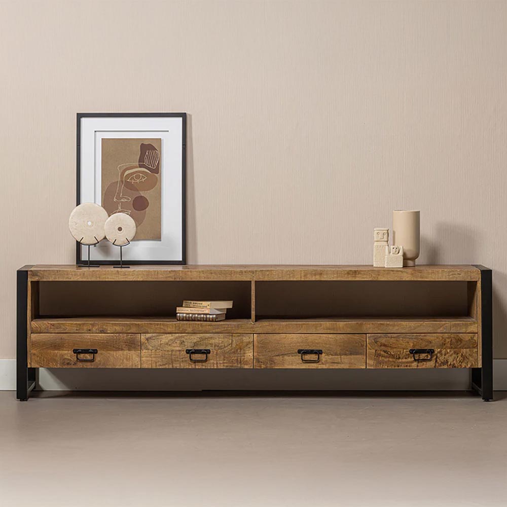 Mangohouten TV Meubel 220 cm