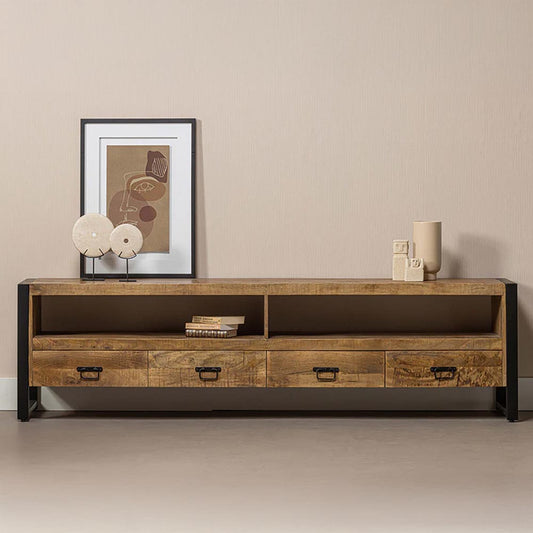 Mangohouten TV Meubel Kensi 220 cm