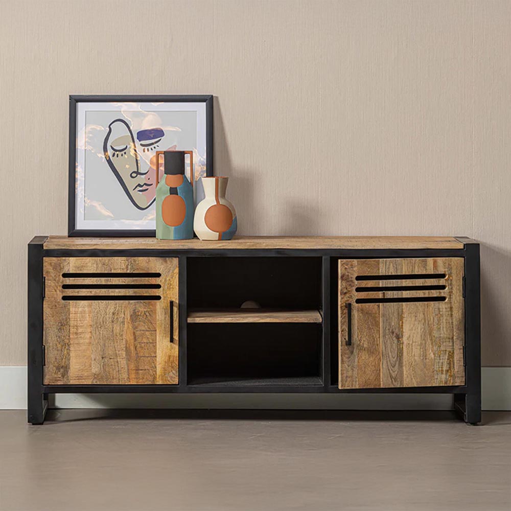 Tv meubel van mangohout locker 150 cm