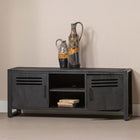 Mangohouten TV Meubel Tristan 150 cm Zwart