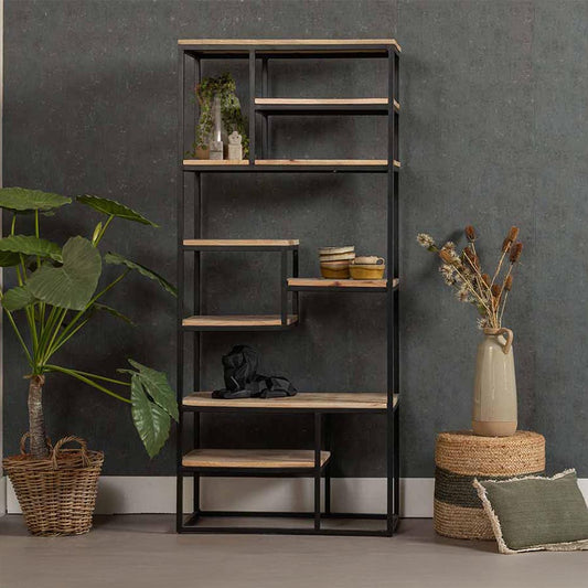smalle, open kast van mangohout 80 cm breed