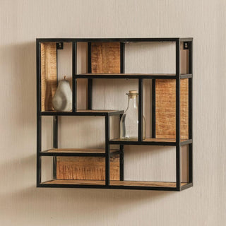 Mangohouten Wandrek Bowi 80x80 cm