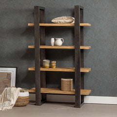 Mangohouten Boekenkast 120 cm