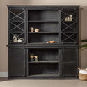 Mangohouten Buffetkast Milan 220 cm X Zwart