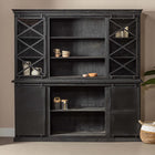 Mangohouten Buffetkast Milan 220 cm X Zwart
