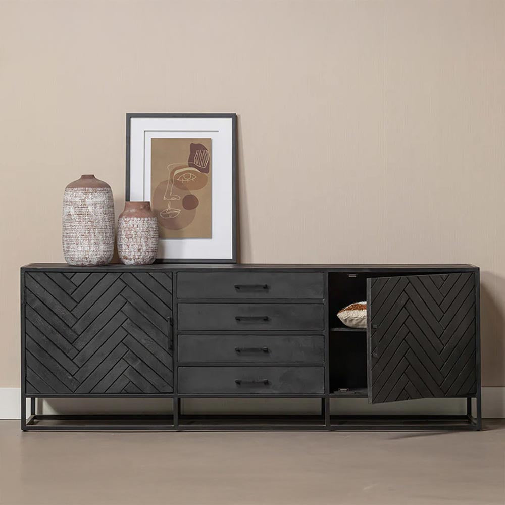 Mangohouten dressoir 165 cm