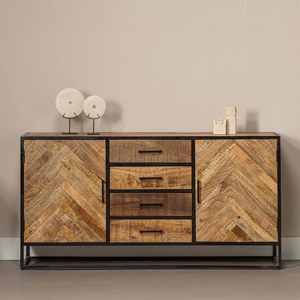 Mangohouten Dressoir 165 cm