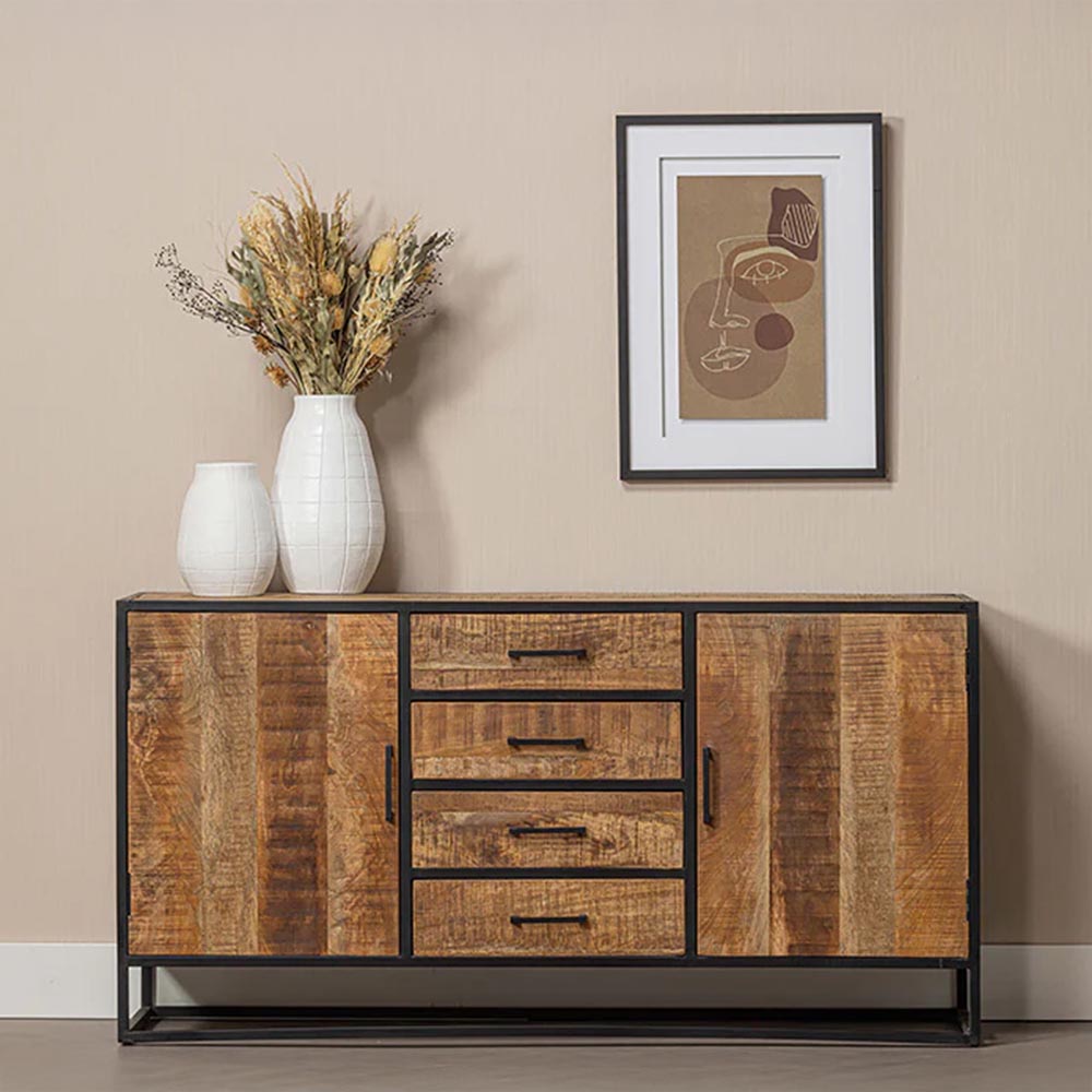 Mangohouten Dressoir 165 cm