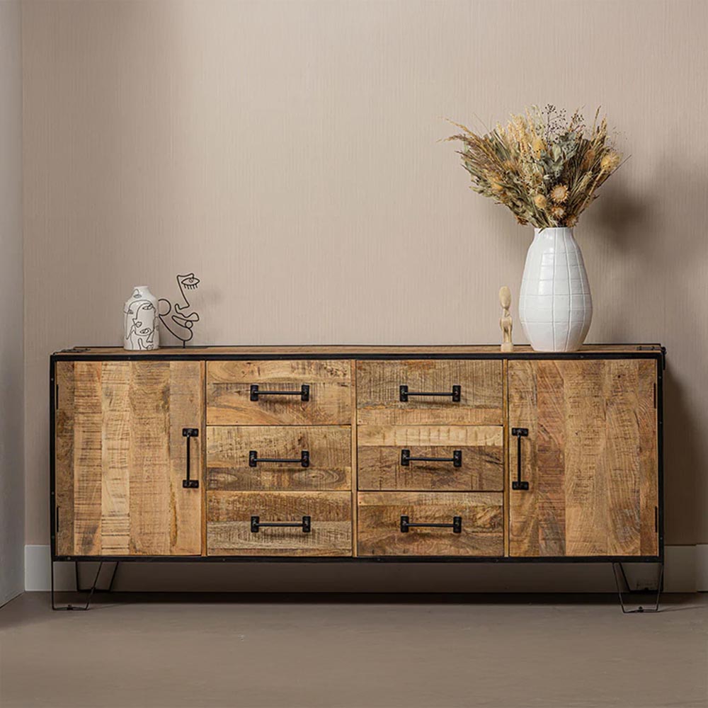 Mangohouten Dressoir 190 cm