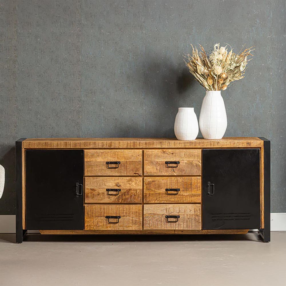 Mangohouten Dressoir 205 cm