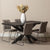 Mangohouten Eettafel Rechthoek Donald 200x100 cm Zwart (6cm)