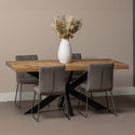 Mangohouten Eettafel Rechthoek Donald 160x90 cm (6cm)