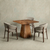 Mangohouten eettafel Mick vierkant 90x90cm