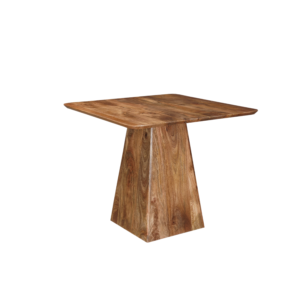 Vierkante eettafel mangohout