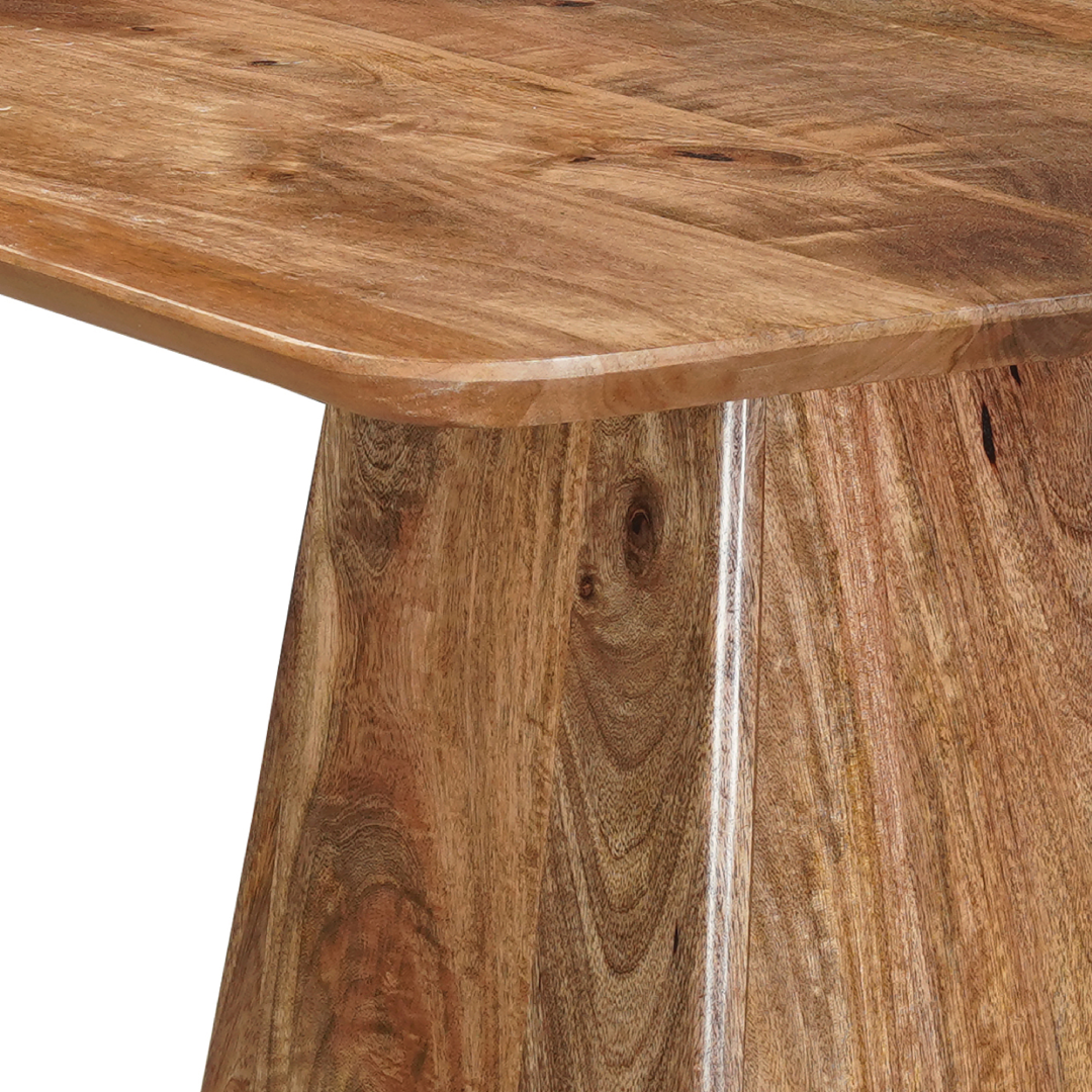 Vierkante eettafel mangohout