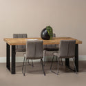Mangohouten Eettafel Rechthoek Roy 200x100 cm (6cm)