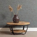 Mangohouten Salontafel Rond Maeve 90 cm