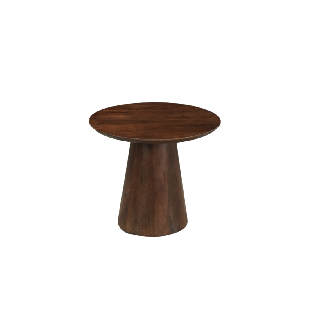Ronde salontafel mangohout bruin