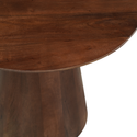 Mangohouten salontafel Mick bruin rond 60cm