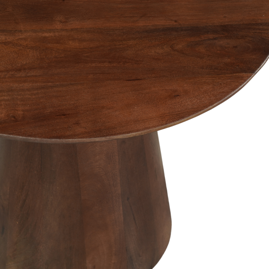 Ronde salontafel mangohout bruin