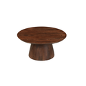 Mangohouten salontafel Mick bruin rond 80cm