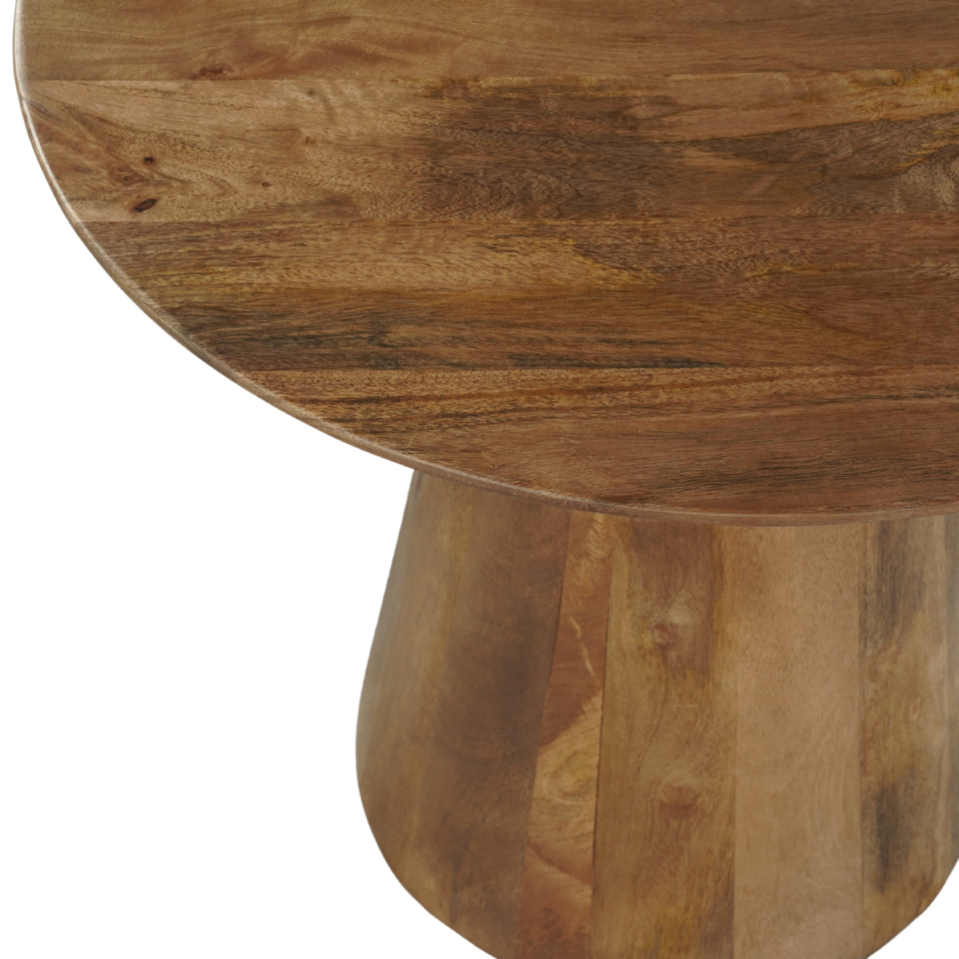 Ronde salontafel mangohout