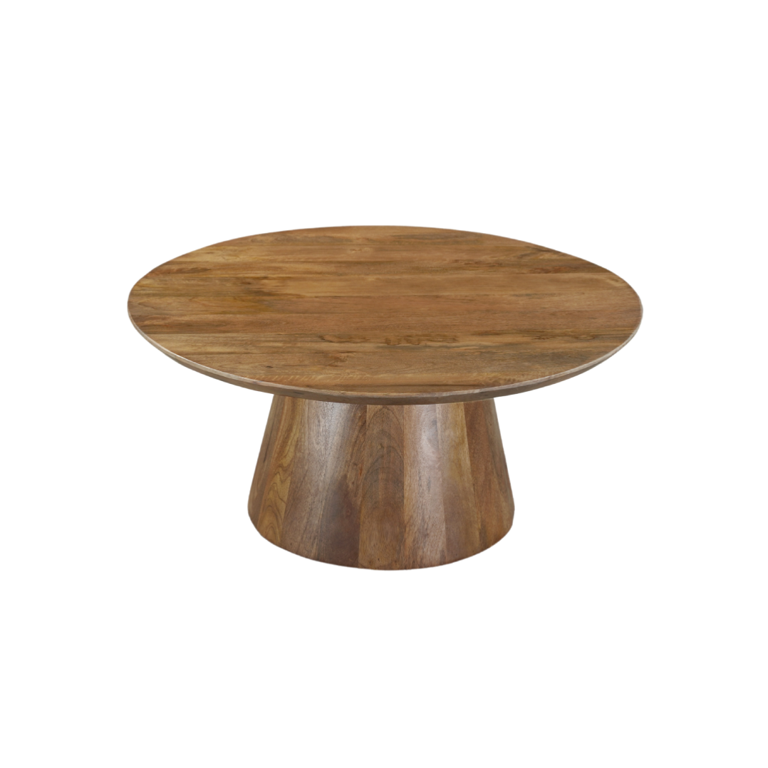 Ronde salontafel mangohout