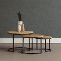 Mangohouten salontafels - set van 3 