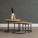 Mangohouten Salontafels Ula Set van 3